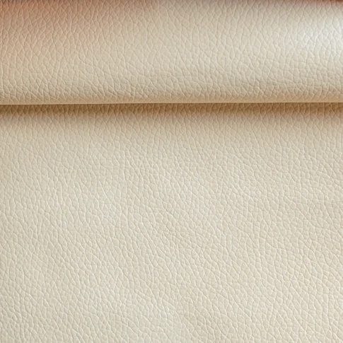 Tissu adhésif simili cuir 140 cm IVOIRE
