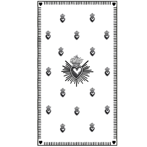 Lot de 15 serviettes en papier Ex-Voto  Noir