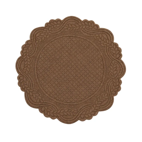Set de table rond lavable matelassé coton