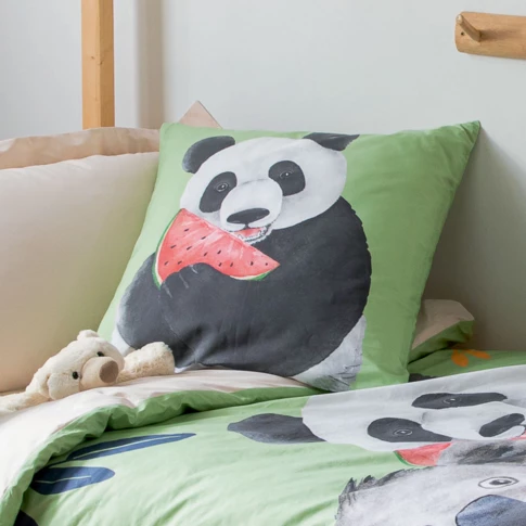 Panda-Kissenbezug