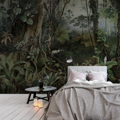 Papier peint panoramique au cœur de la jungle