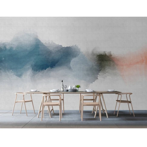 Papier peint panoramique aquarellée