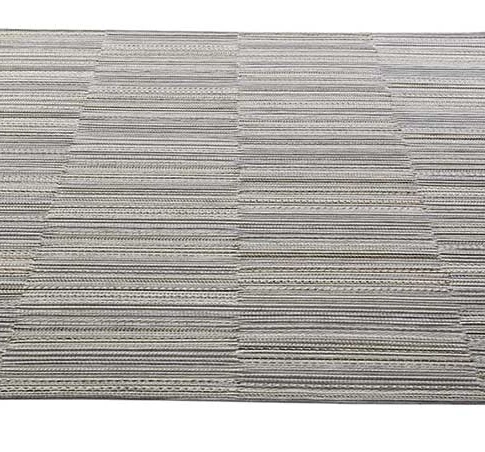 tapis effet tressé gris