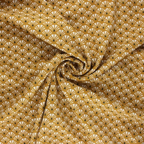 Tissu en coton géométrique