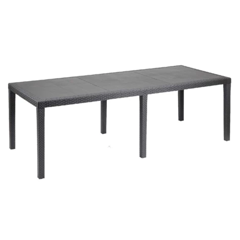 Table à manger extérieure Queen effet rotin