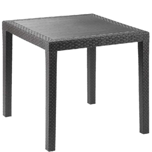 Table extérieure King effet rotin