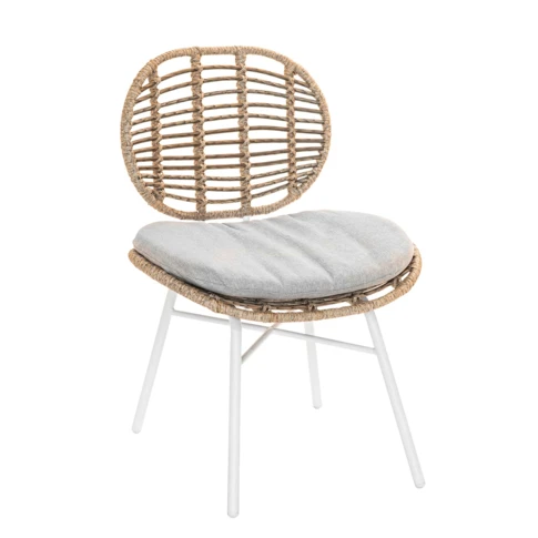 Galette de chaise GoodHome Hiva naturel 45 x 45 cm