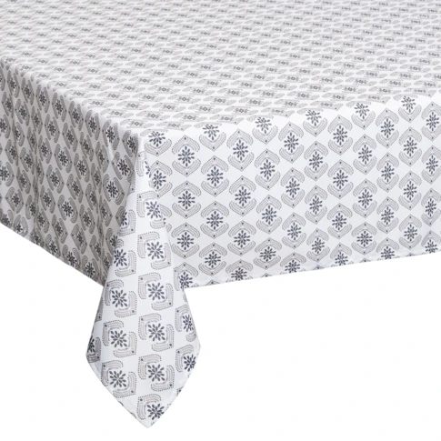 EUROSTYLE Nappe sans repassage anti-tache (140 x 180 CM, Ginobles gris)