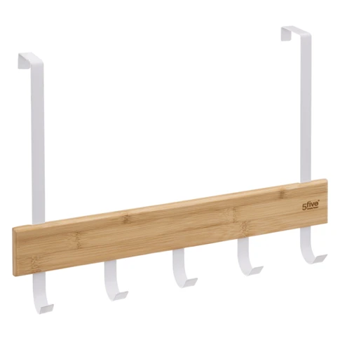 Porte serviette de porte 5 patères
