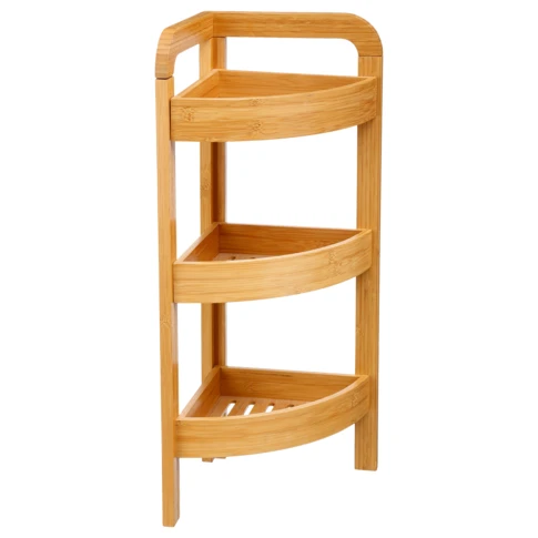 Étagère d'angle en bambou