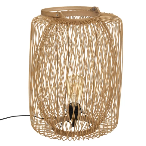 Lampe à suspendre en bambou ajouré