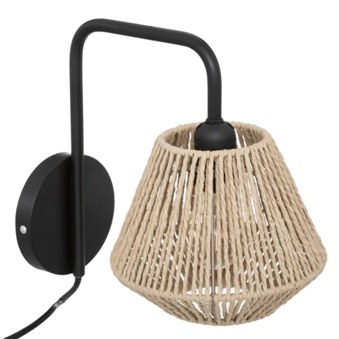 Wandlampe aus Seilen