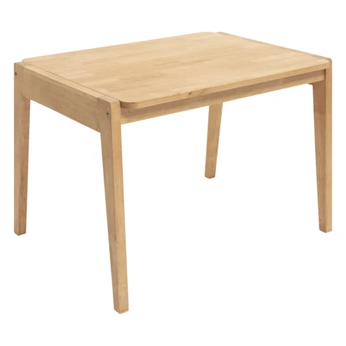 Mesa rectangular de madera de caucho