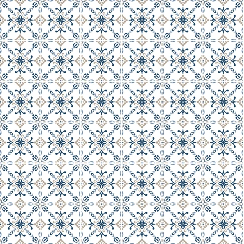 Toile cirée effet faïence