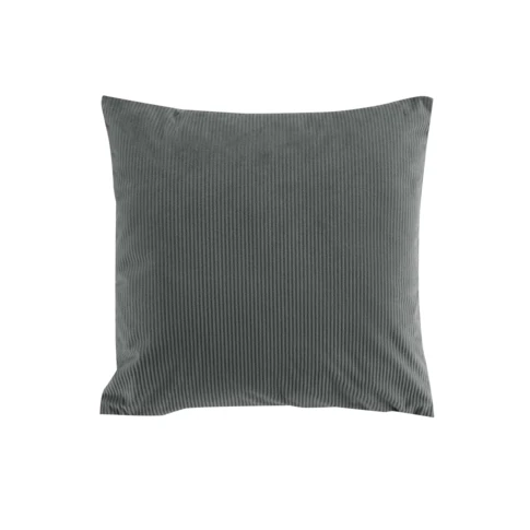 Coussin déhoussable en velours côtelé