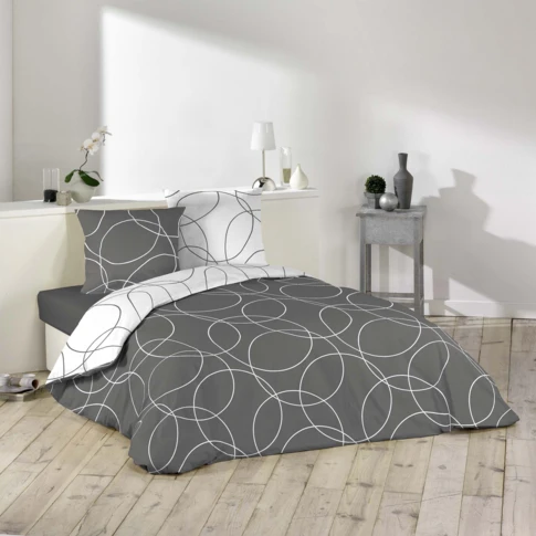 Juego de cama estampado "Cercles