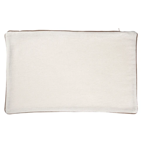 Housse de coussin en coton et chanvre