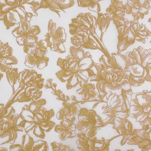 Tissu plombé imprimé floral 