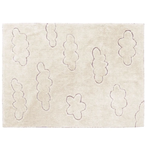 Tapis lavable rugcycled clouds