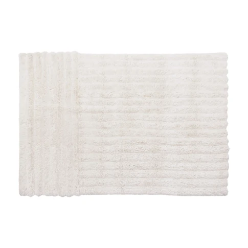 Tapis lavable en laine dunes - mouton blanc