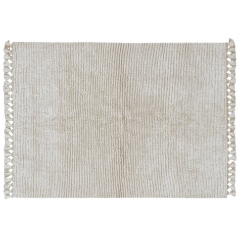 Tapis lavable en laine koa grès