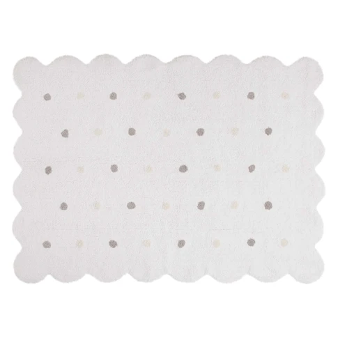 Tapis lavable en forme de biscuit