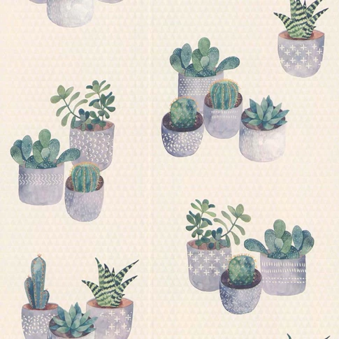 Papier peint en relief cactus