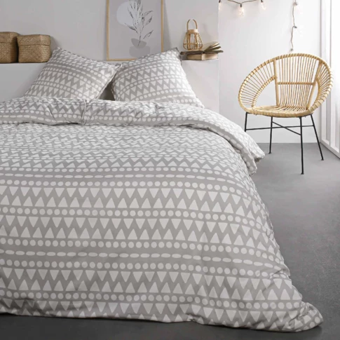 Conjunto de cama con rayas geométricas