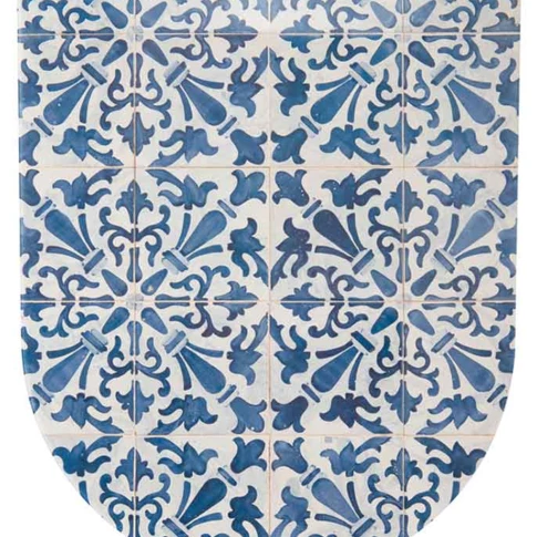 Abattant OLFA avec descente assistée aux motifs Azulejos