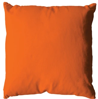 coussin uni orange