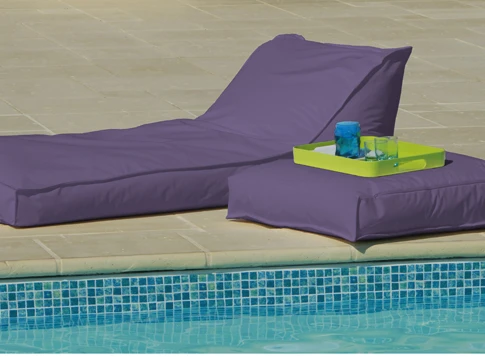 Matelas bain de soleil à microbilles