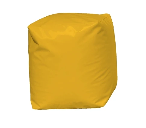 Pouf Cube Jaune