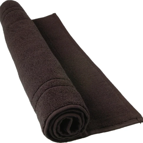 Tapis de bain 50 x 80 cm en Coton couleur Noir