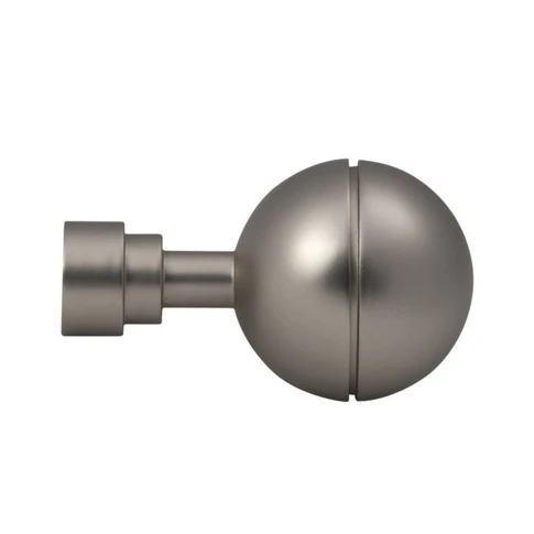Lot 2 embouts de tringle "sphère unie"