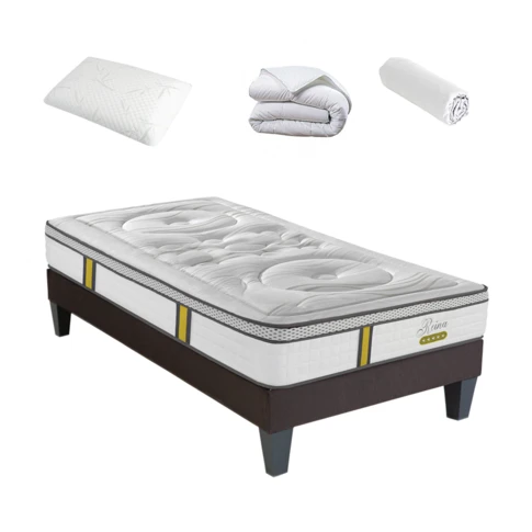 Pack Prêt à dormir avec matelas à ressorts ensachés