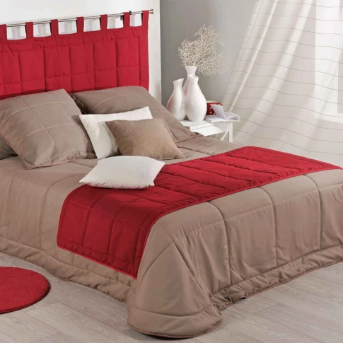 Tête de lit à passant col rouge