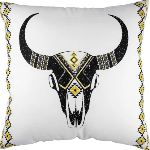 Coussin Imprimé "Tête de Buffle"