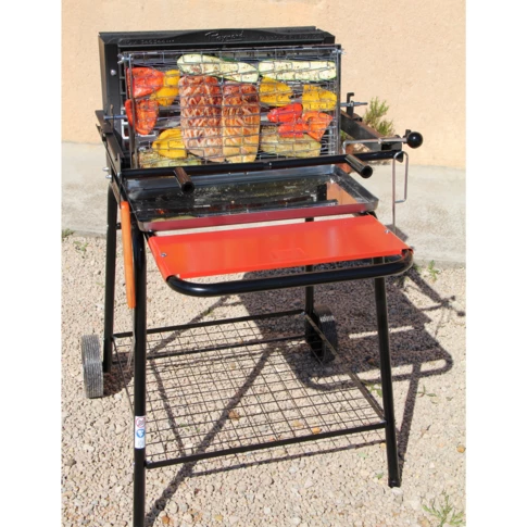 Barbecue à cuisson verticale avec système breveté