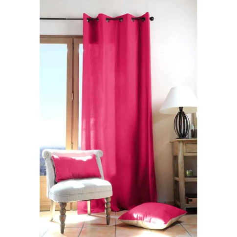 rideau uni duo fuchsia