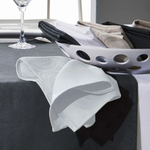 Lot de 3 serviettes de table spirale