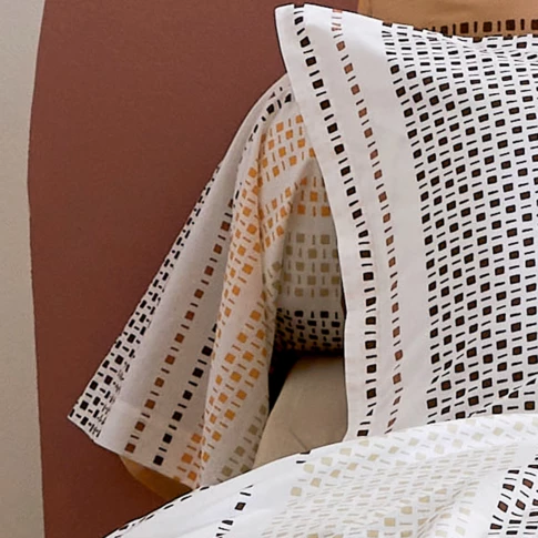 Funda de almohadón con diseño geométrico en algodón
