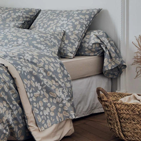 Taie de traversin en percale esprit cocooning