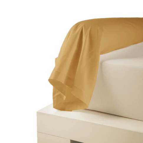 Taie de traversin uni en percale de coton