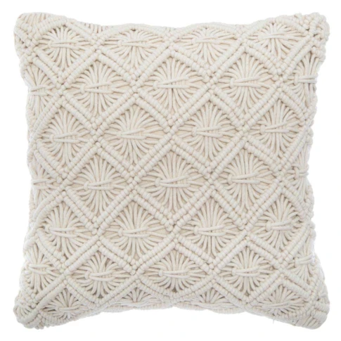 Coussin MACRAME ETE col écru