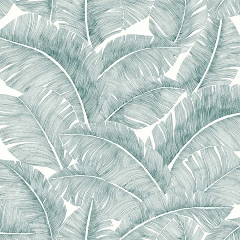 Tissu enduit imprimé feuillages