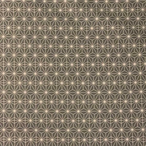 Tissu enduit à imprimés géométriques