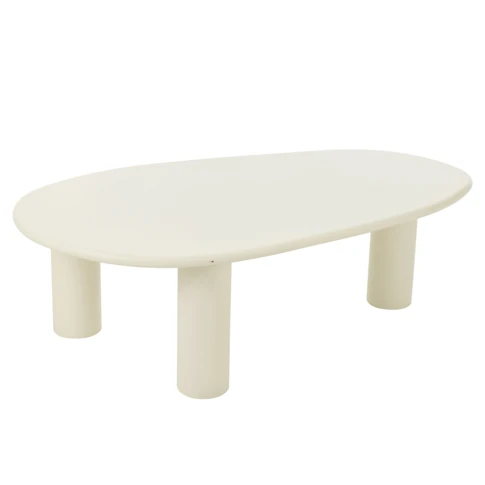 Mesa de centro de madera con diseño contemporáneo y líneas depuradas