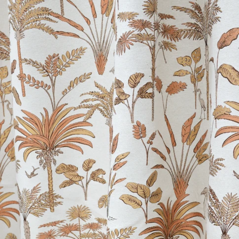 Tissu d'ameublement palmiers