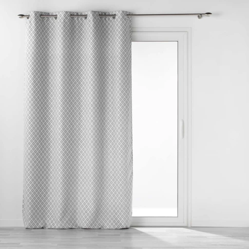 Rideau Jacquard motif losange