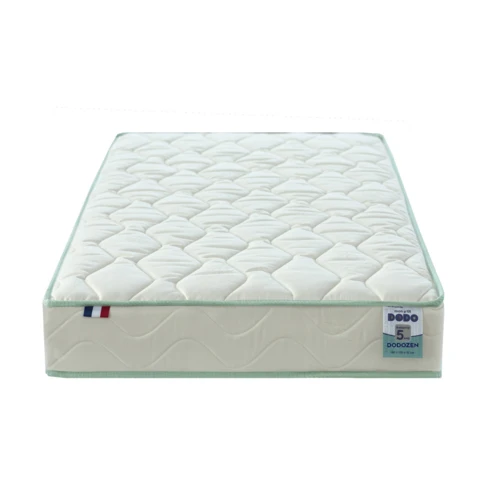 Matelas bébé face été / face hiver en conton bio soutien ferme 60 x 120 x 12 cm Blanc